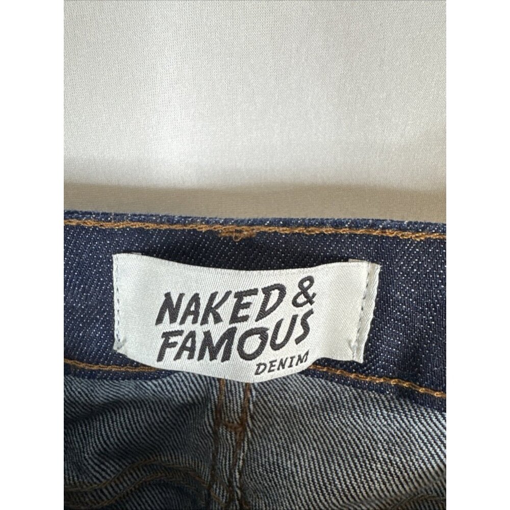 Naked & Famous Skinny Guy Indigo Power Stretch Jeans Men 34X28 - Picture 6 of 7